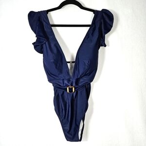 Live Life on the Beach Women's Blue One Piece Swimsuit Size XL.